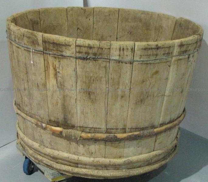 Picture of Antique Salting Tub and Fishin