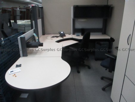 Picture of Office Desks with Hutches