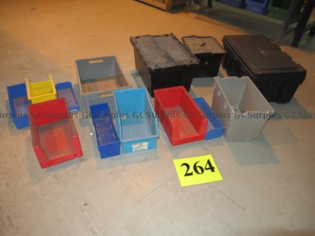 Picture of Assorted Used Storage Bins