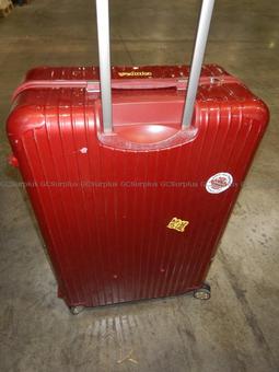 Picture of 1 Large Red Rolling Suitcase