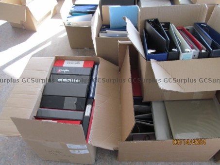 Picture of Lot of Assorted Binders