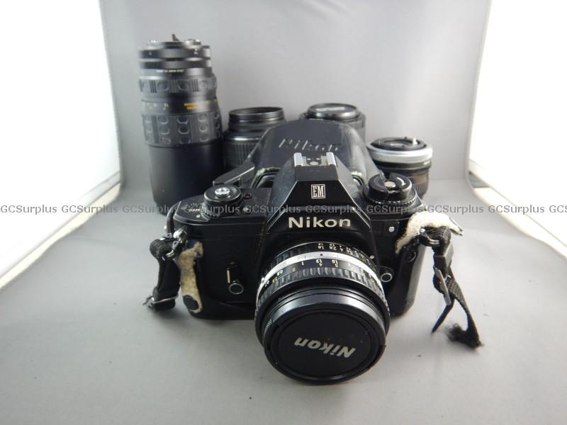 Picture of Nikon EM Vintage Camera and Le
