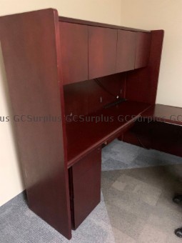 Picture of Solid Wood Desk with Hutch
