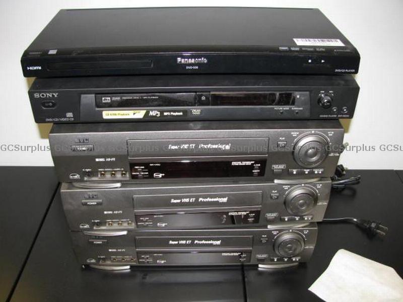 Picture of VHS and DVD Players