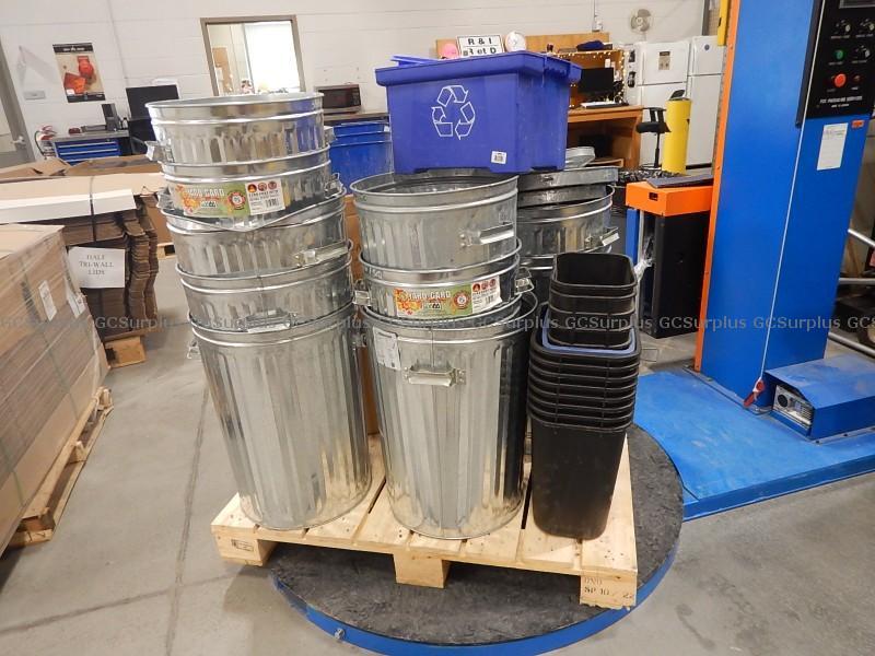 Picture of Lot of Various Waste Receptacl