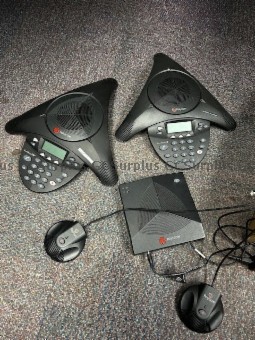 Picture of Lot of Various Polycom Devices