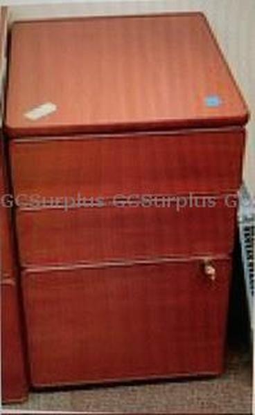 Picture of Small Brown Filing Cabinet