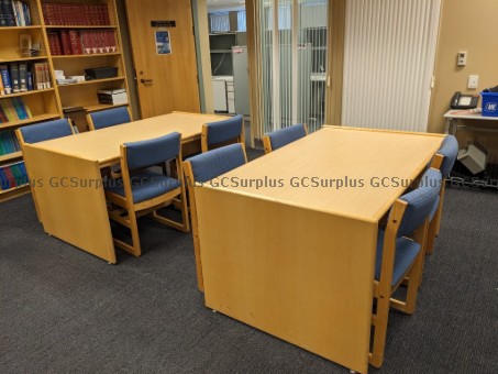 Picture of Lot Desks with Matching Chairs