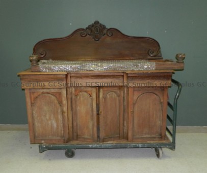 Picture of Wooden Walnut Sideboard - Stor