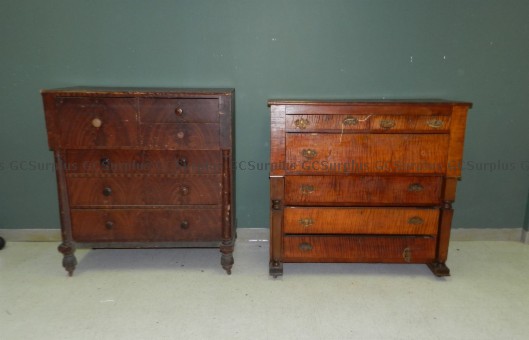 Picture of Two Wooden Chests of Drawers -