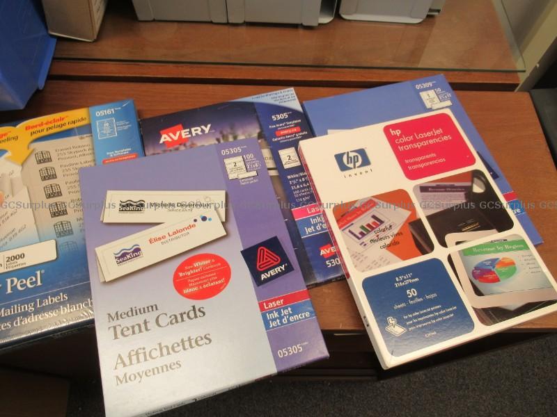 Picture of Binders, Labels & Tent Cards L