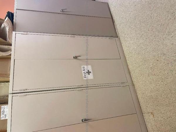 Picture of Lot of Filing Cabinets and Ped