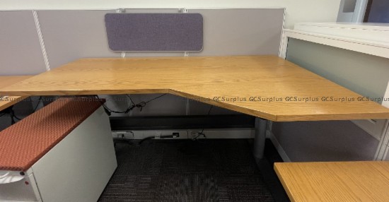 Picture of 2 Piece Wooden Desk