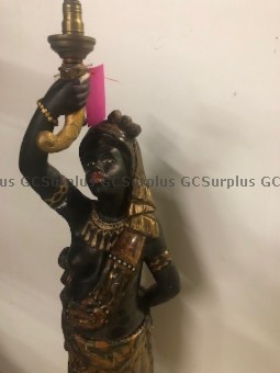 Picture of Antique African Lady Lamp - St