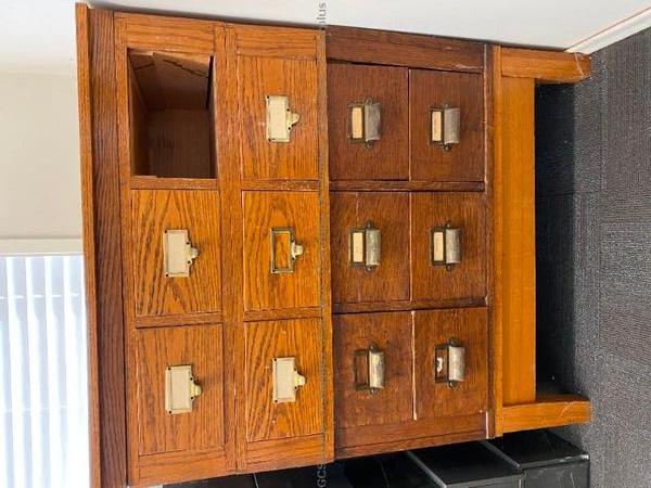 Picture of Wood Index Card File Cabinets