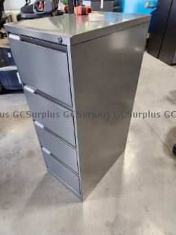 Picture of Grey Metal Filing Cabinet
