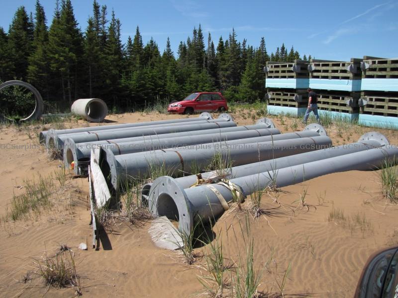 Picture of Lot of 9 Galvanized Steel Pipe