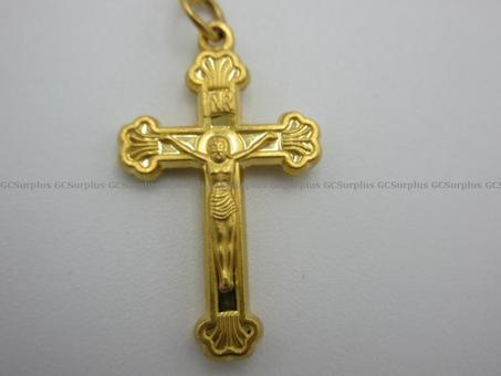 Picture of Stamped 24kt Yellow Gold Cross