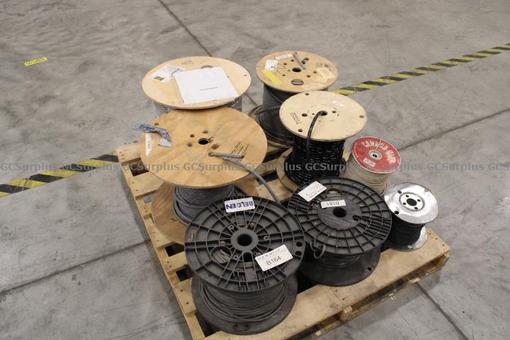 Picture of Assorted Spools of Wires/Cable