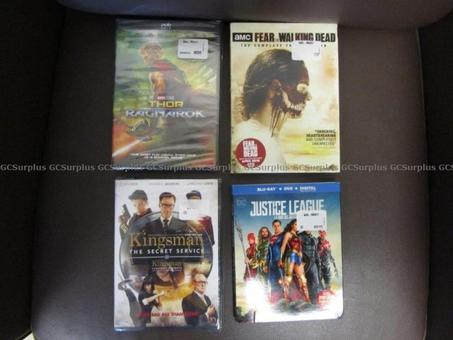 Photo de 3 films sur DVD et 1 film sur 