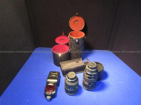 Picture of Camera Lenses and Flash