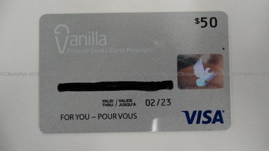 Picture of $50 Vanilla Prepaid Visa Card