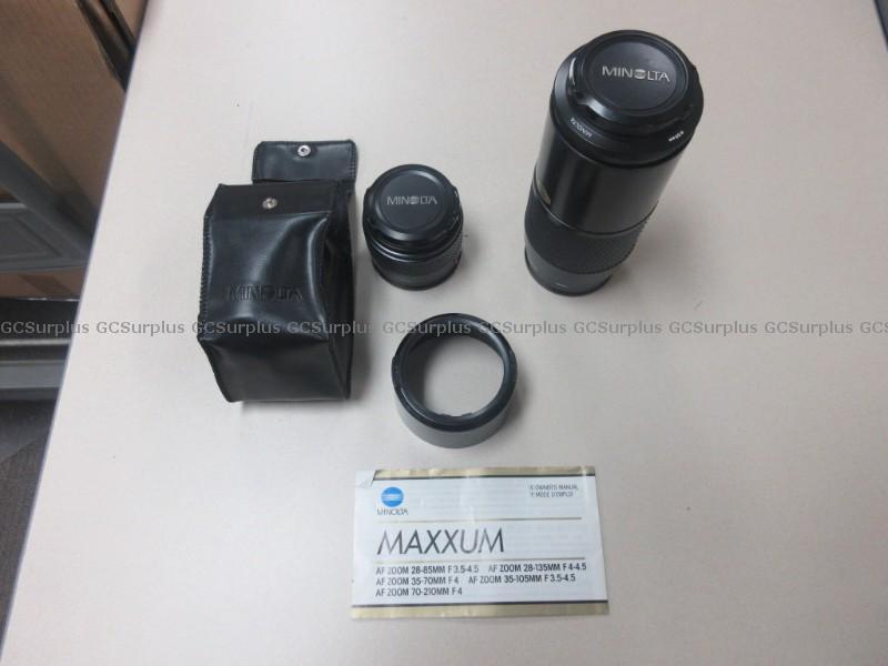 Picture of Assorted Minolta Camera Lenses