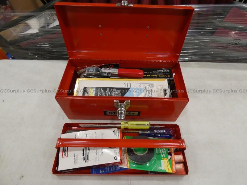 Picture of Red Toolbox with Assorted Tool