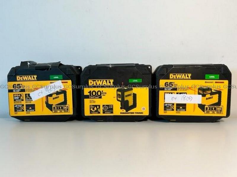 Picture of Lot of Dewalt Lasers