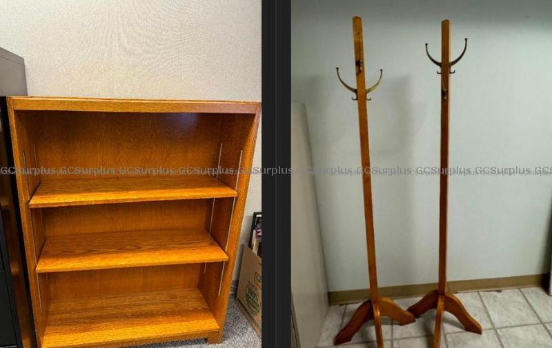 Picture of Bookcase and Coat Racks